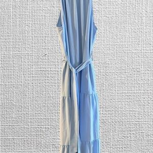 Chic Sky Blue Maxi Dress
